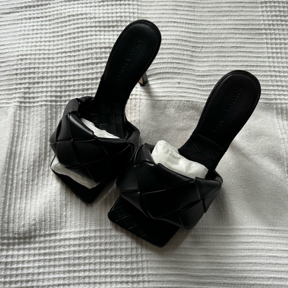 NWB Bottega Lido Heel Mule Black - Picture 6 of 13